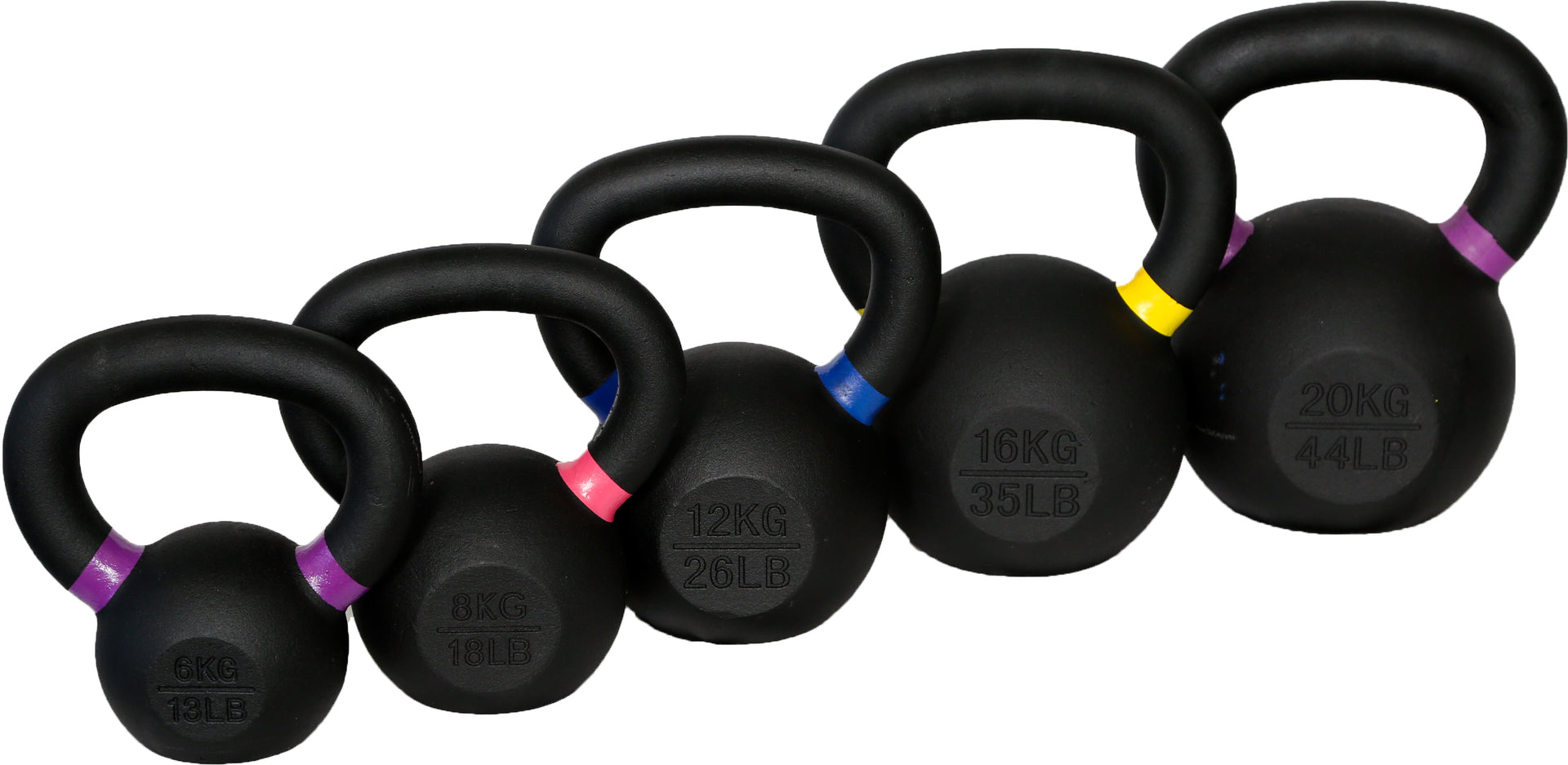 Kettlebell AGYH カラー鋳鉄ケトルベル、8kg/12kg/16kg/20kg/24kg